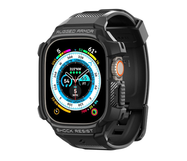 Spigen Rugged Armor ”Pro” Apple Watch Ultra 1 / 2 (49 Mm) Black - 1346652 - zdjęcie